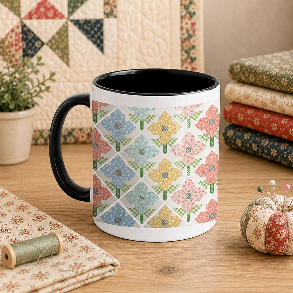 Flower Patchwork 11oz Mug