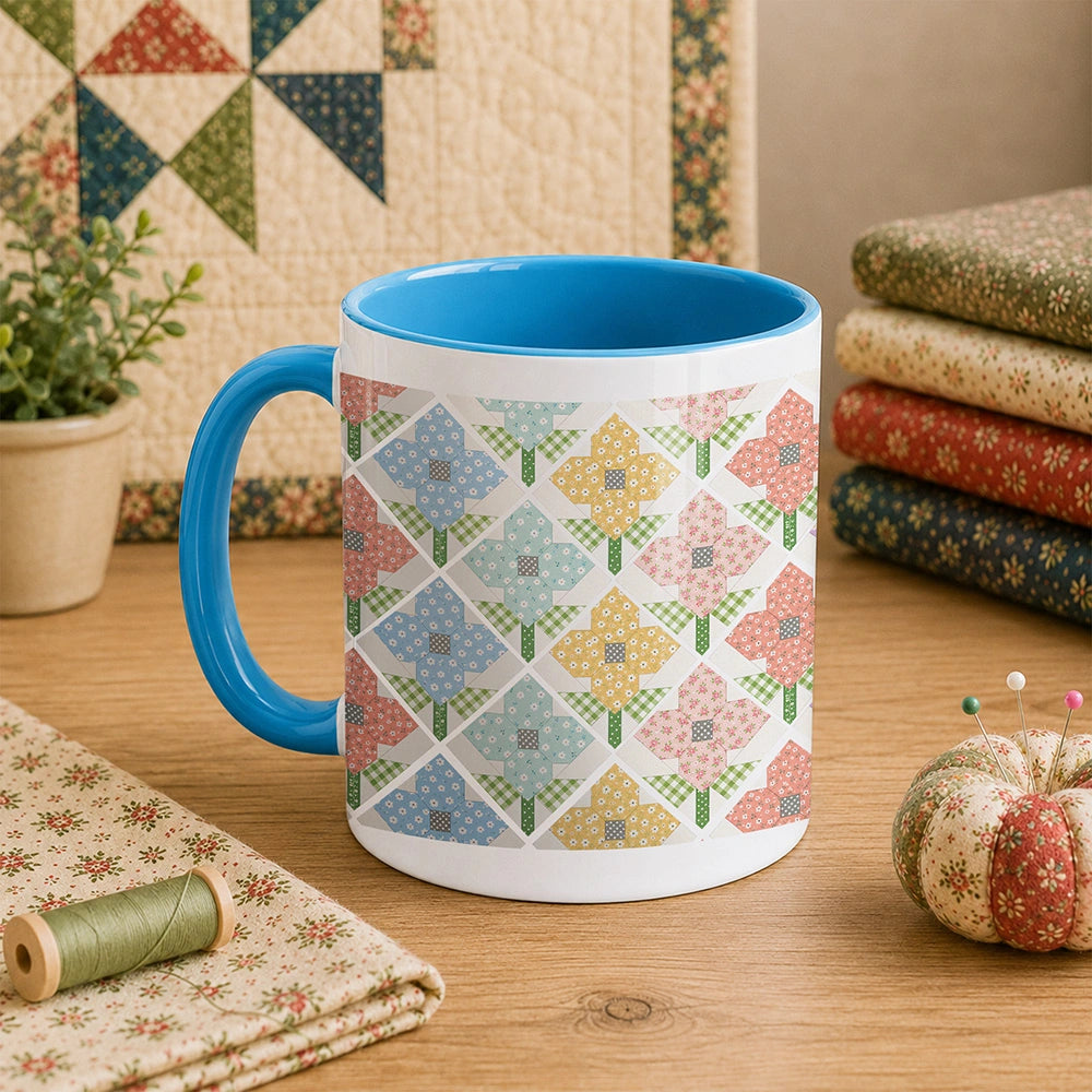 Flower Patchwork 11oz Mug