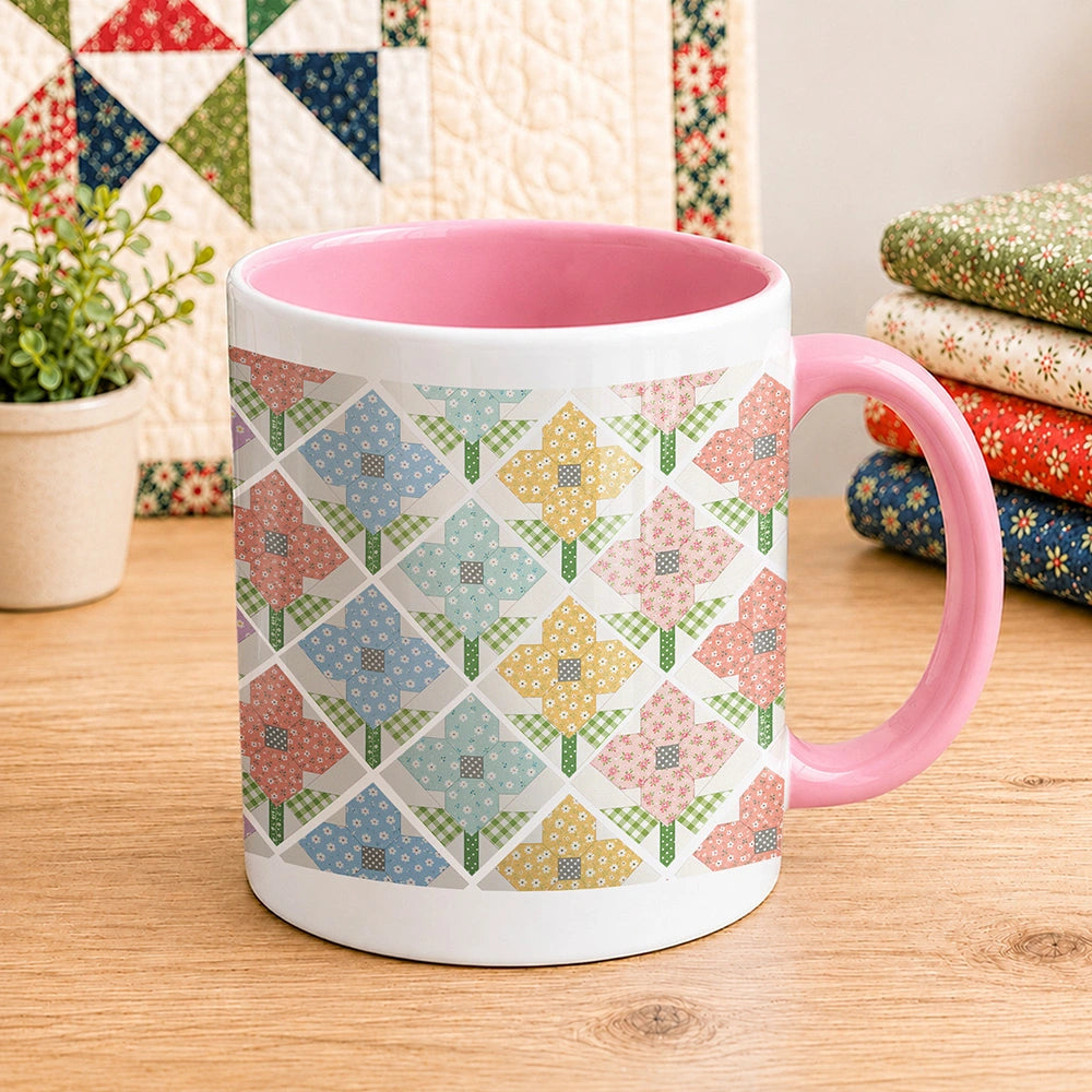 Flower Patchwork 11oz Mug