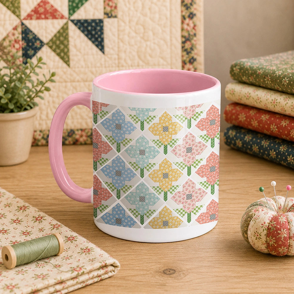 Flower Patchwork 11oz Mug