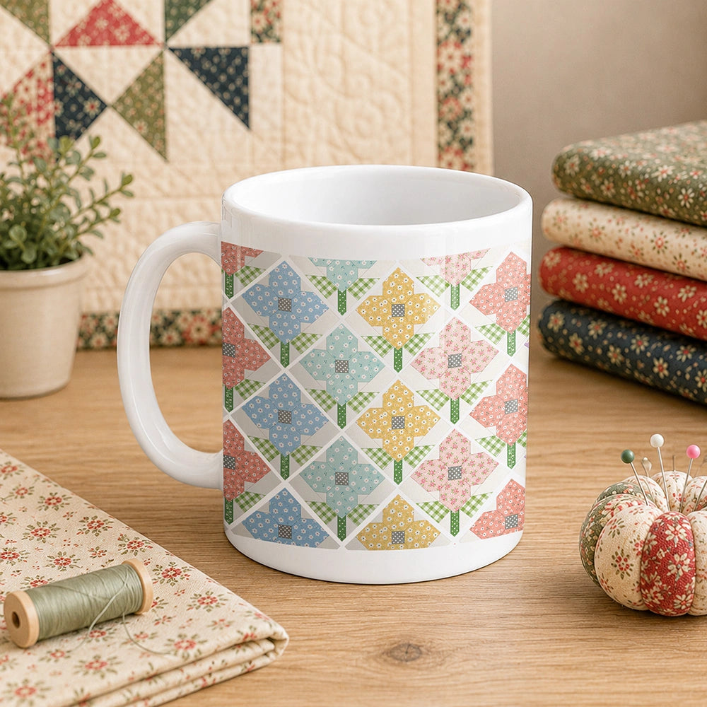 Flower Patchwork 11oz Mug