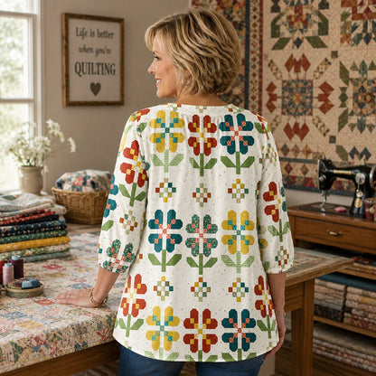 Flower Pattern Blouse