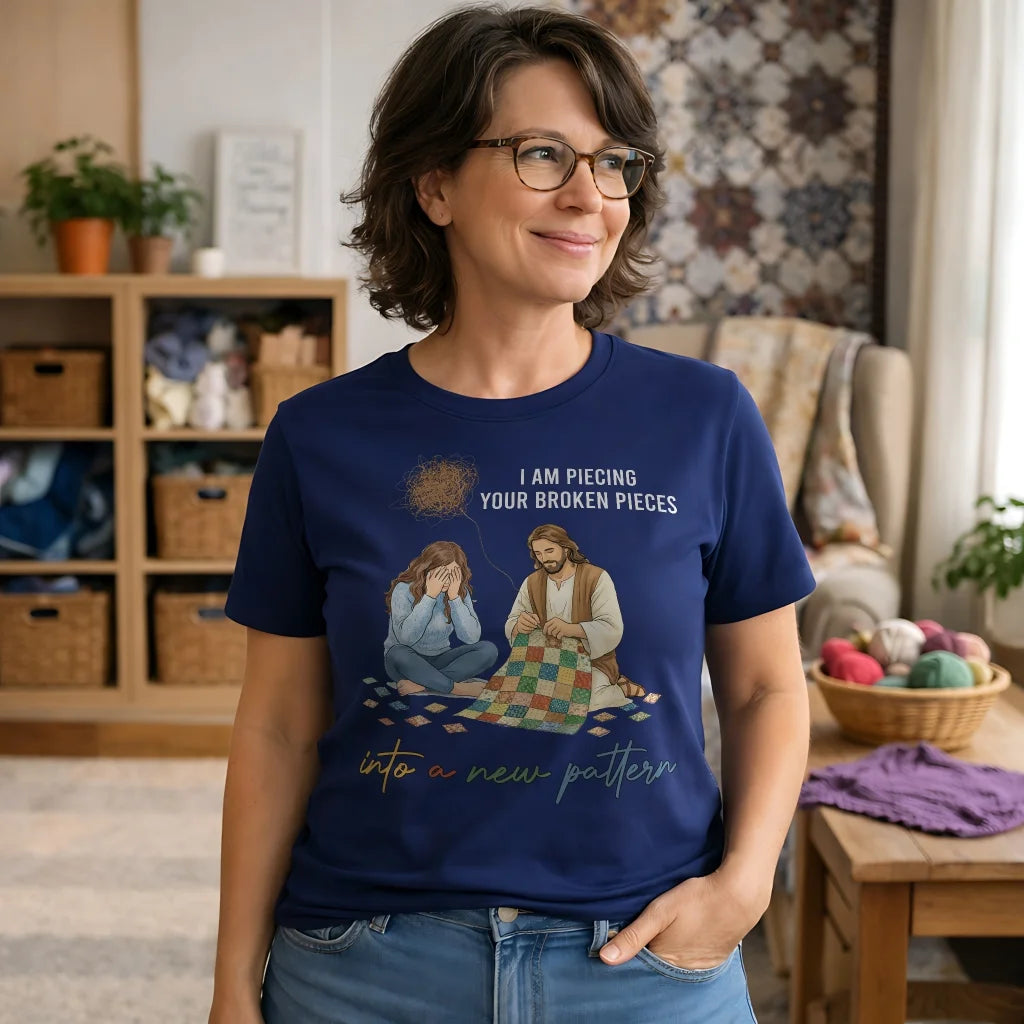 T-shirt Dieu reconstitue les morceaux brisés