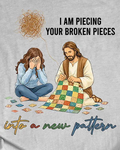 T-shirt Dieu reconstitue les morceaux brisés