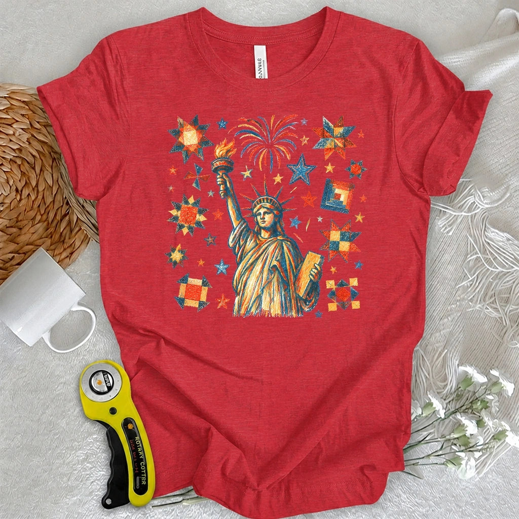 Liberty & Star Blocks T-shirt