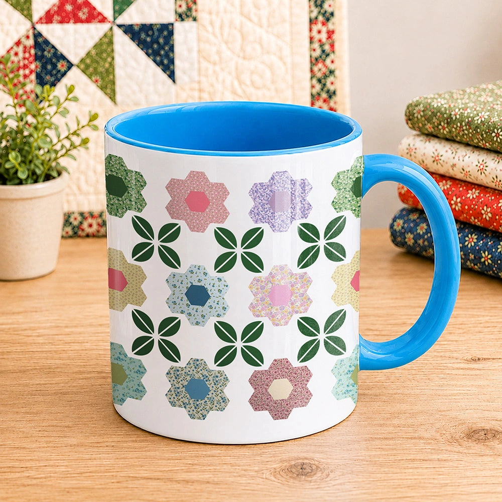 Patchwork Posies 11oz Mug
