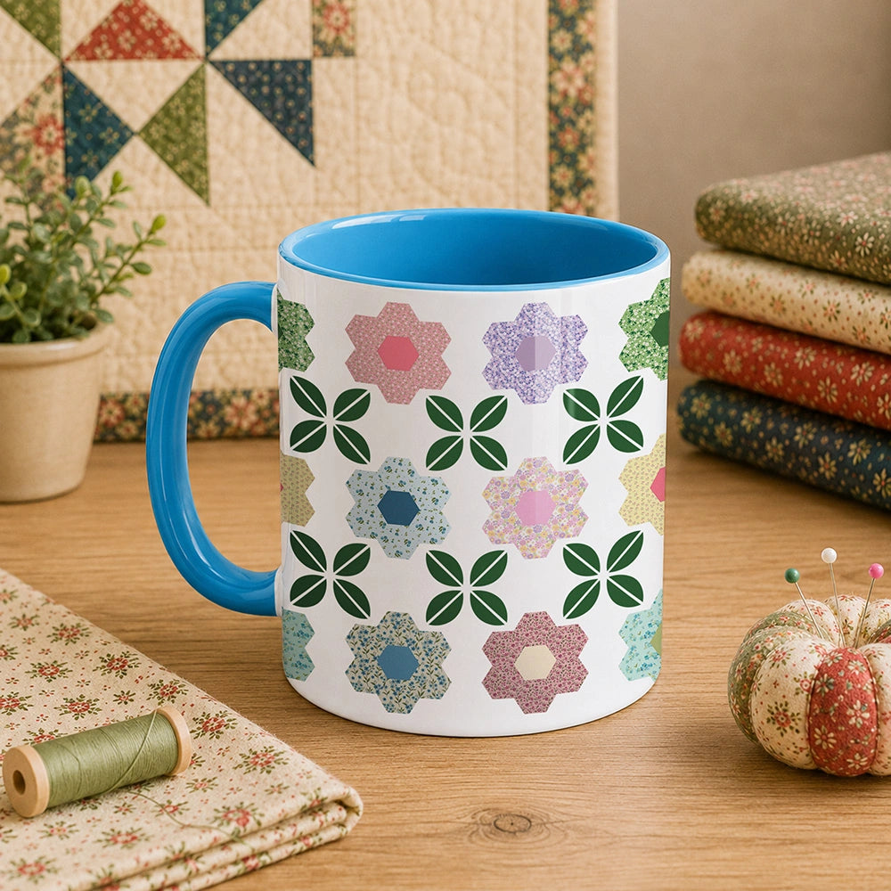 Patchwork Posies 11oz Mug