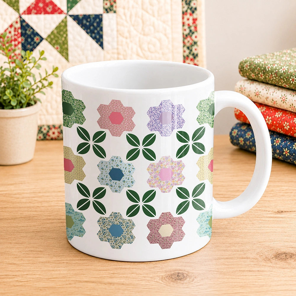 Patchwork Posies 11oz Mug
