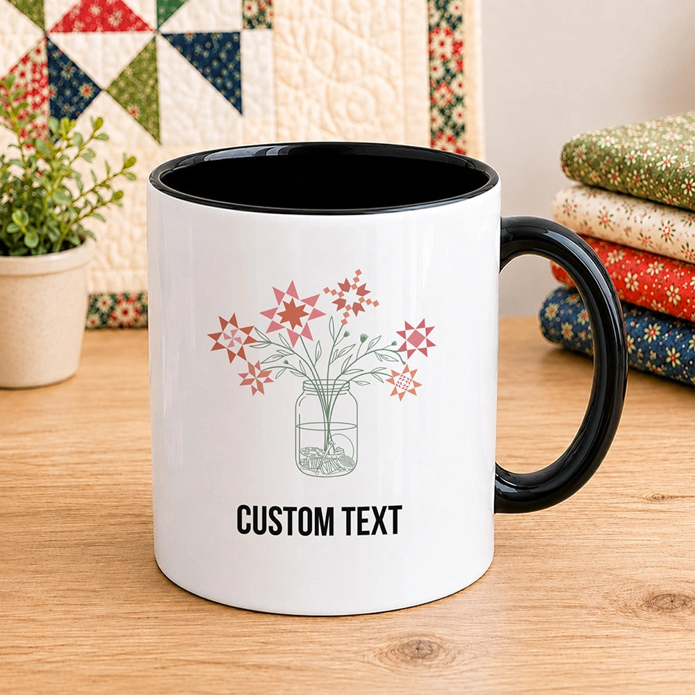 Patchwork Posy Jar 11oz Mug