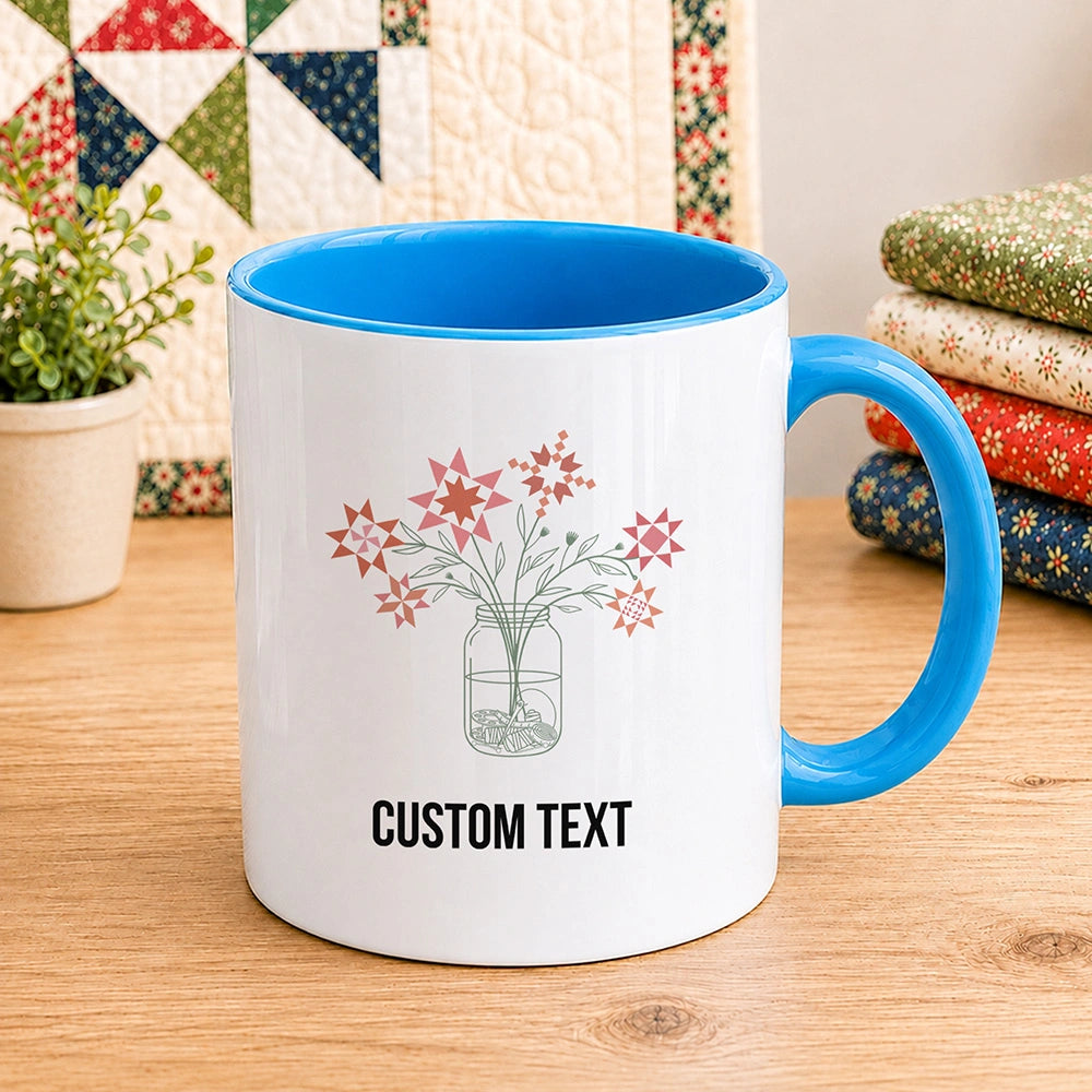 Patchwork Posy Jar 11oz Mug