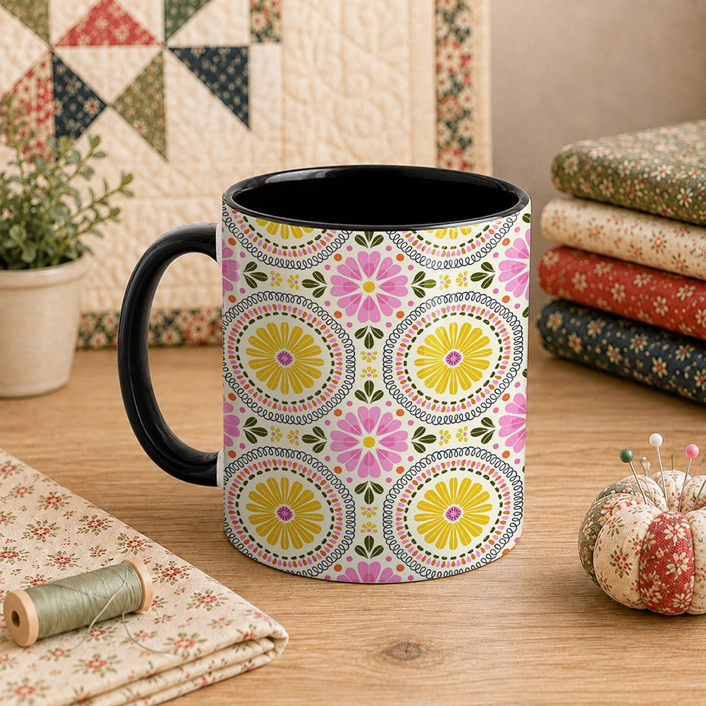 Pattern Flower 11oz Mug