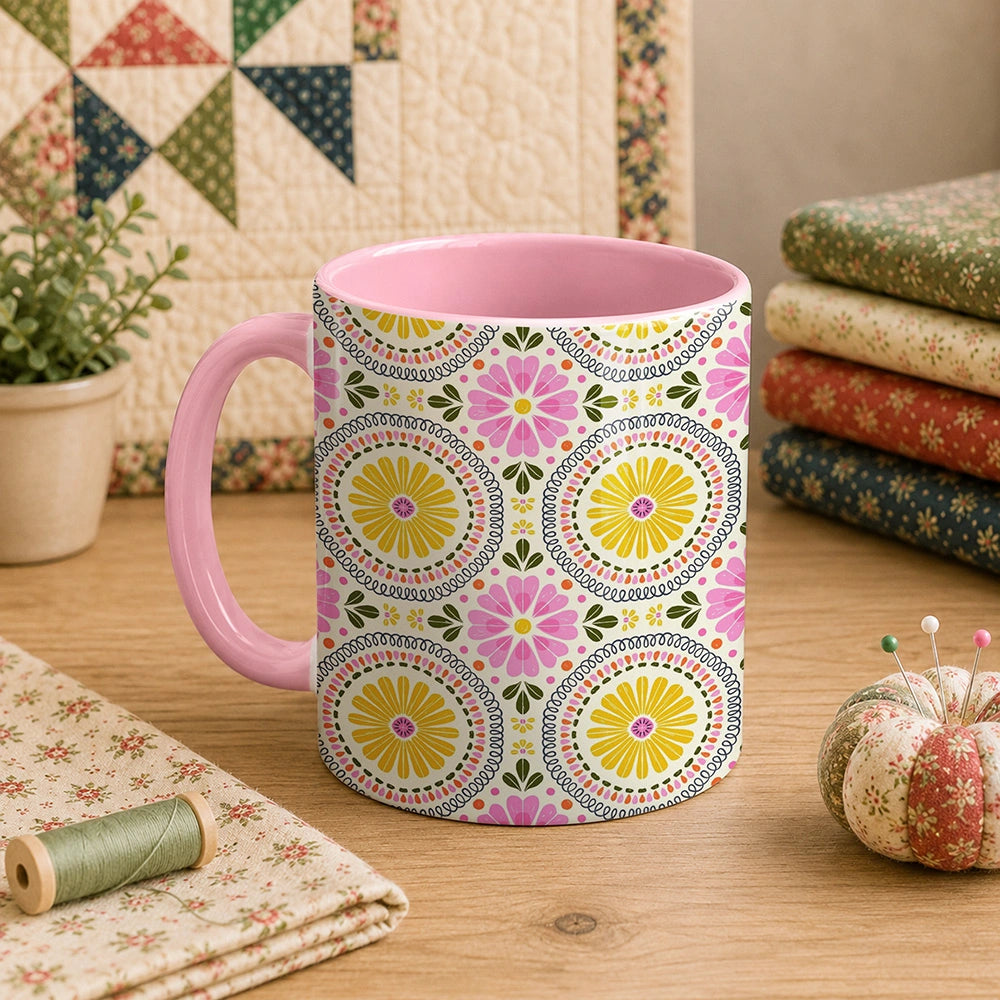 Pattern Flower 11oz Mug
