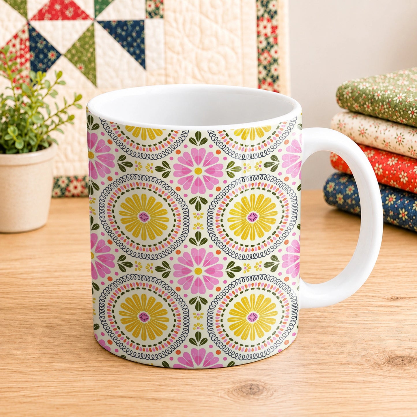 Pattern Flower 11oz Mug