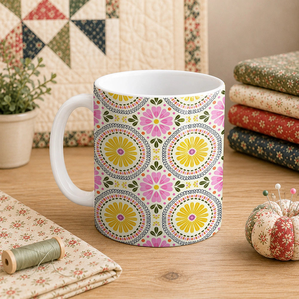 Pattern Flower 11oz Mug