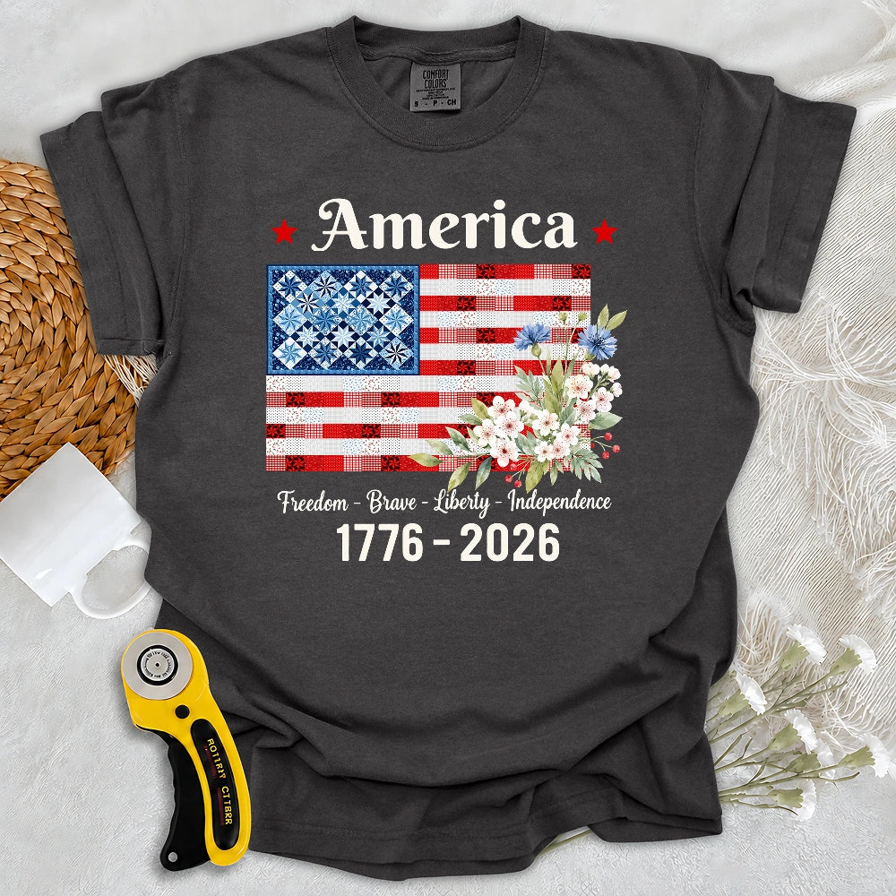 Comfort Colors American Patchwork Bloom T-Shirt