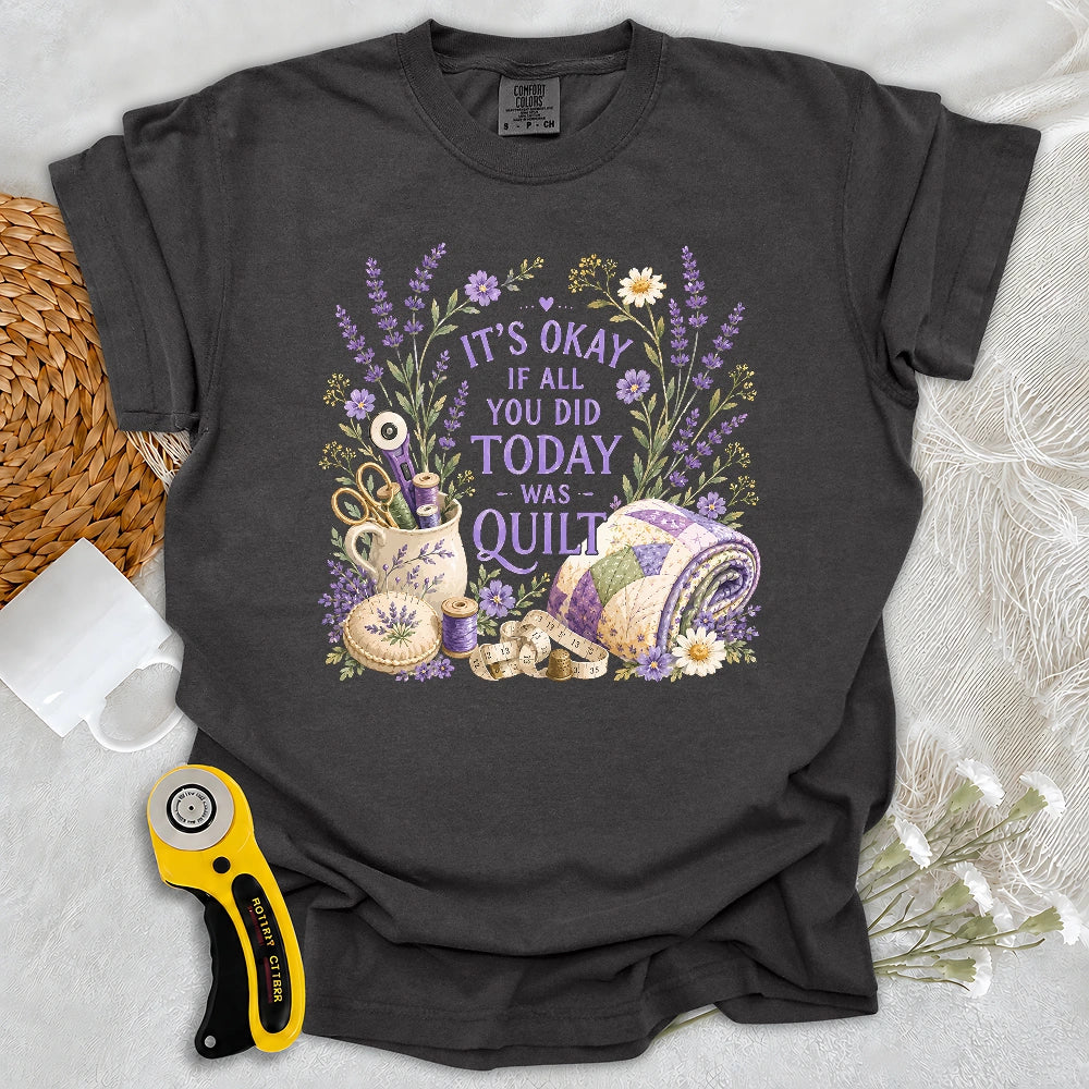 Comfort Colors Quilt Days Are Productive Days T-shirt