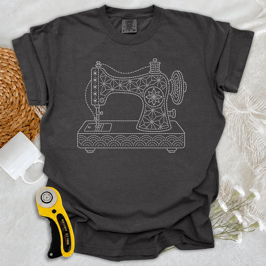 Comfort Colors Sashiko Sewing Machine T-shirt