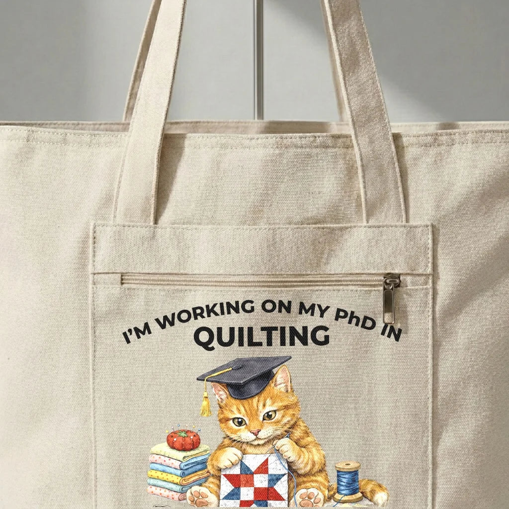 PhD In Quilting Tote