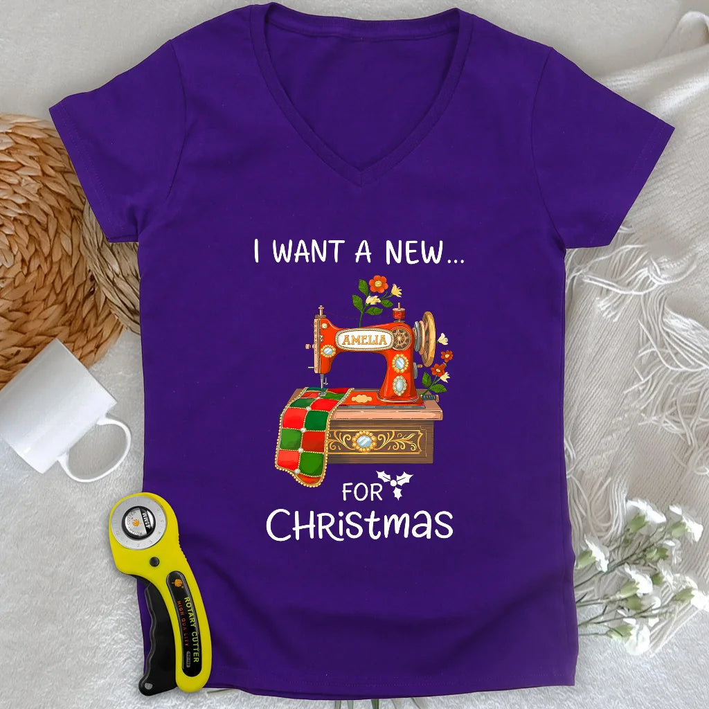 A New Machine Lady V-neck