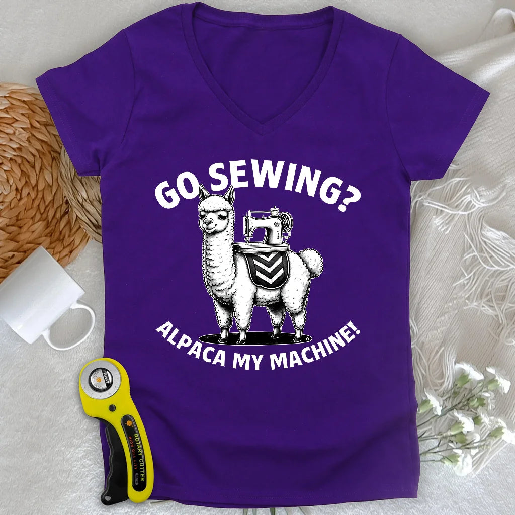 Alpaca Machine Lady V-neck