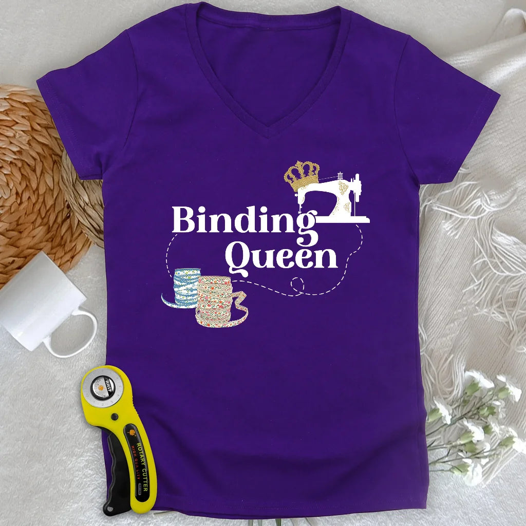 Binding Queen Lady V-neck