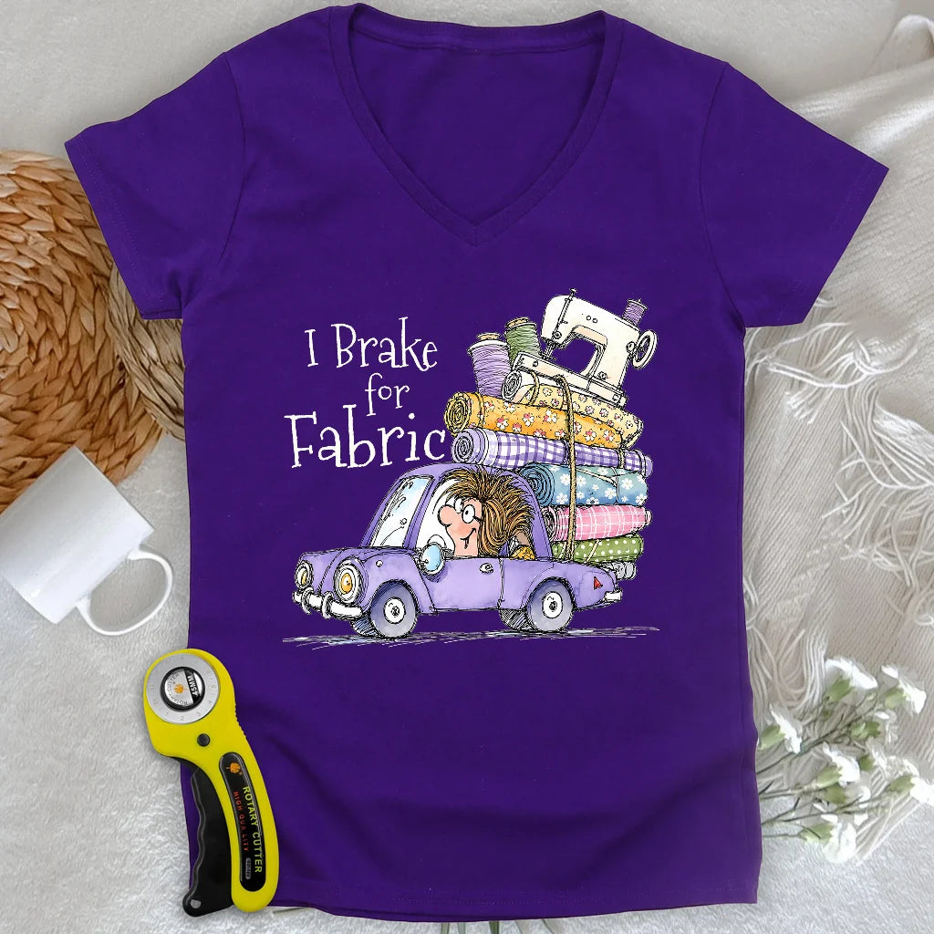 Brake for Fabric Lady V-neck