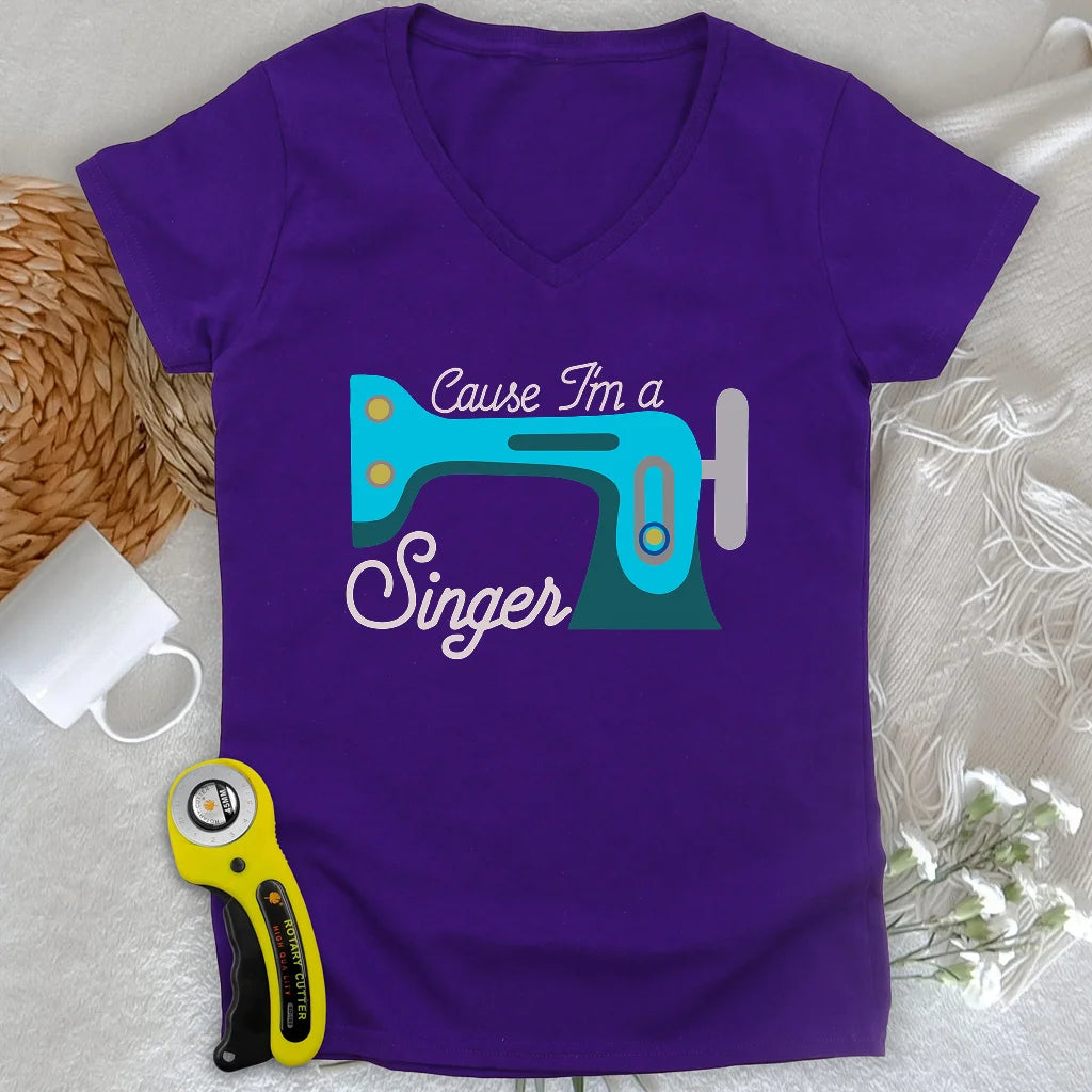 Cause I'm a Singer Lady V-neck