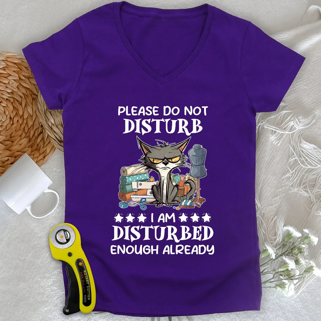 Disturbed Lady V-neck