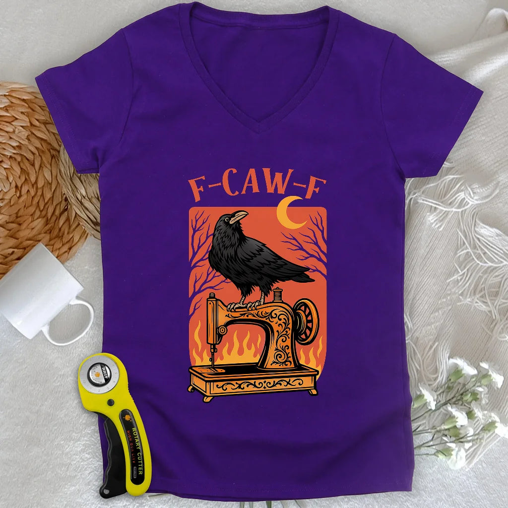 Fiery Stitch Lady V-neck