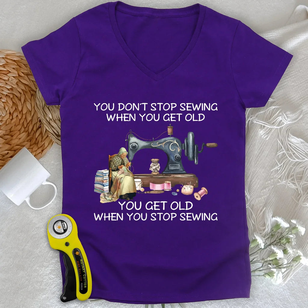 Forever Sewing Lady V-neck