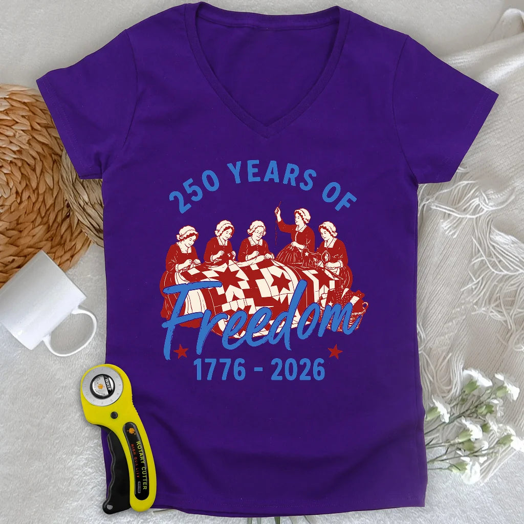 Freedom Quilting Bee Lady V-neck