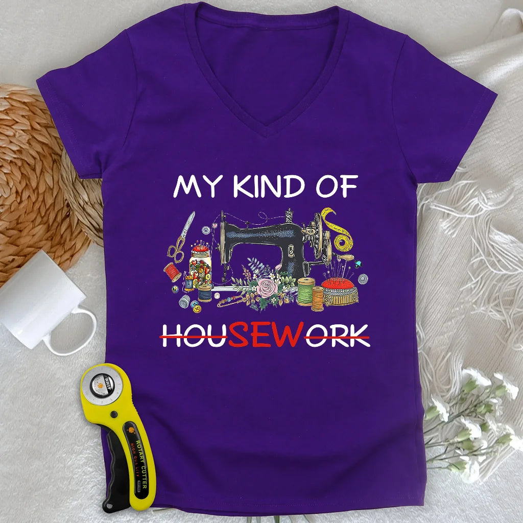 Housework Lady V-neck