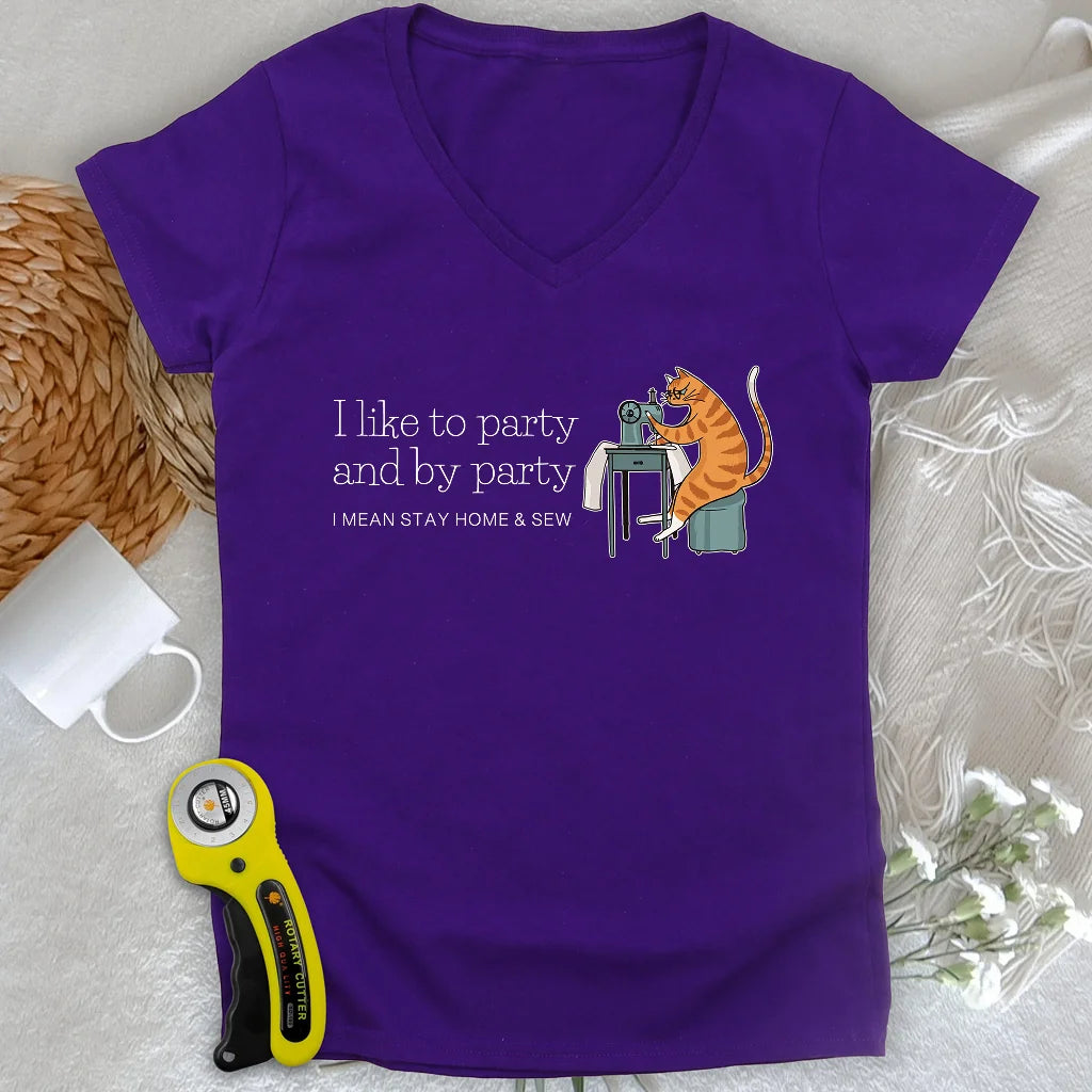 I like Party Lady V-neck