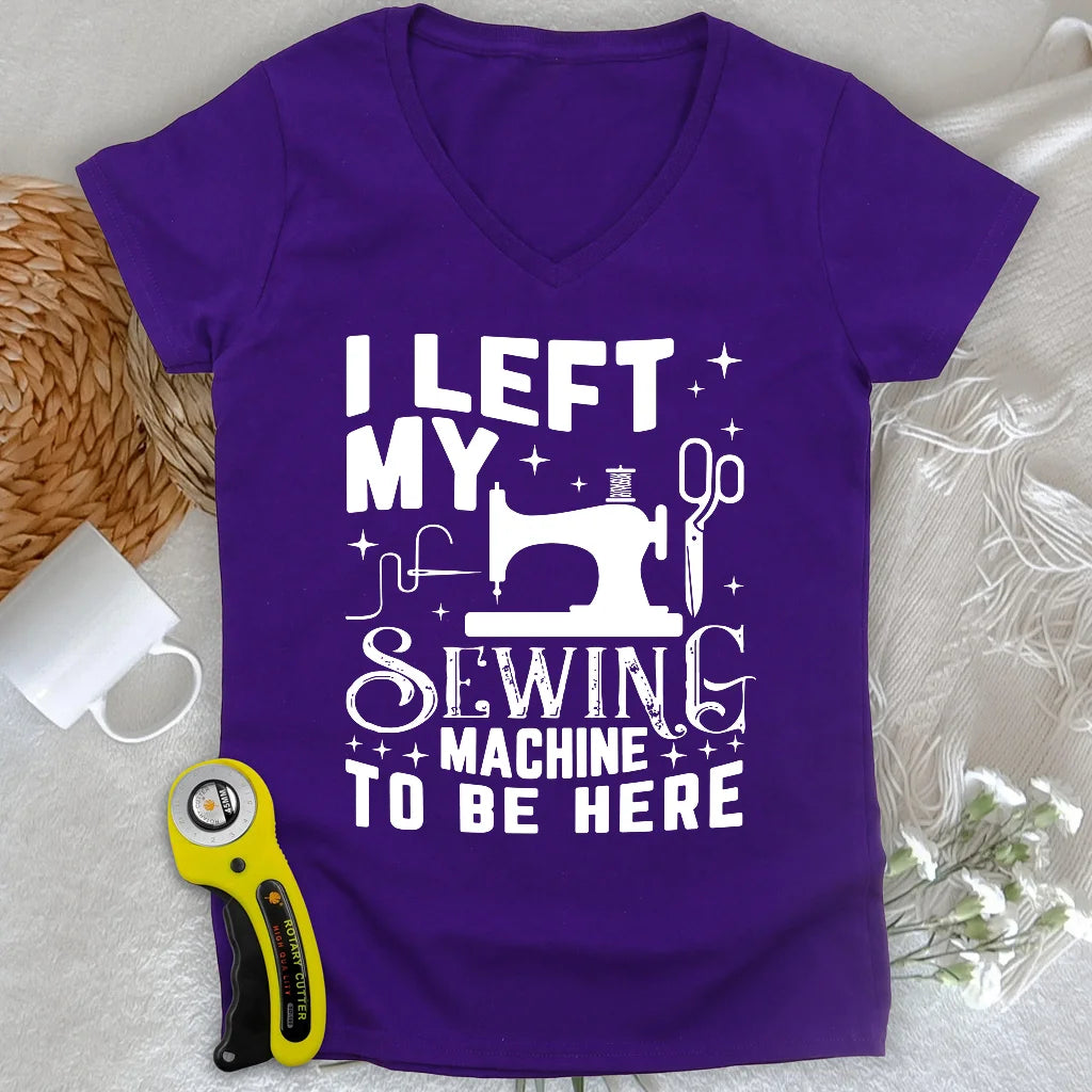 Left Be Here Lady V-Neck