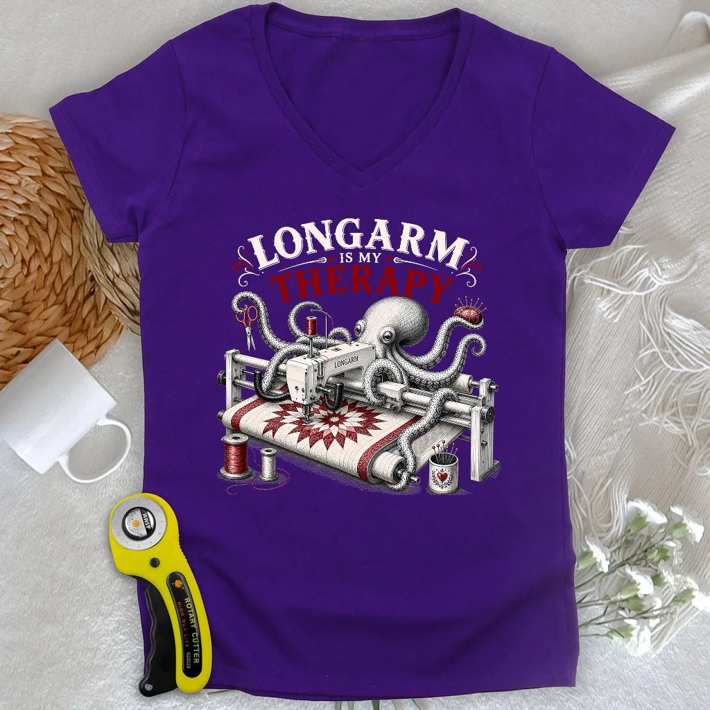 Longarm Therapy Club Lady V-neck