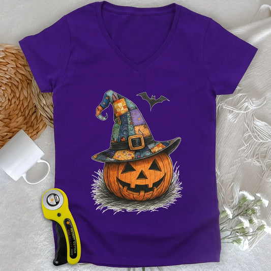 Magic Pumpkin Lady V-neck