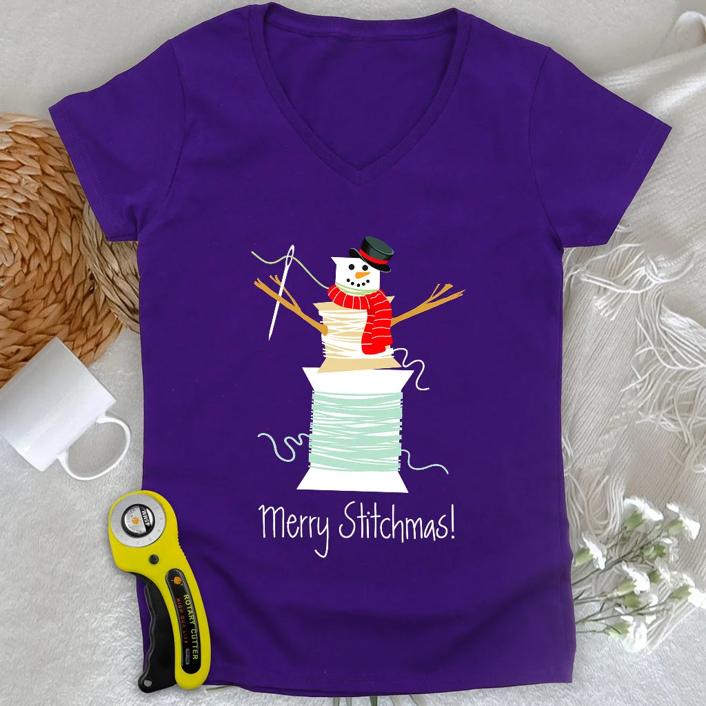 Merry Stitchmas! Lady V-neck