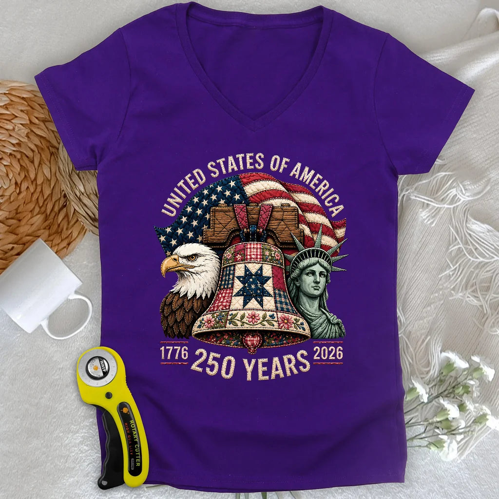 Patched With Pride Lady V-neck