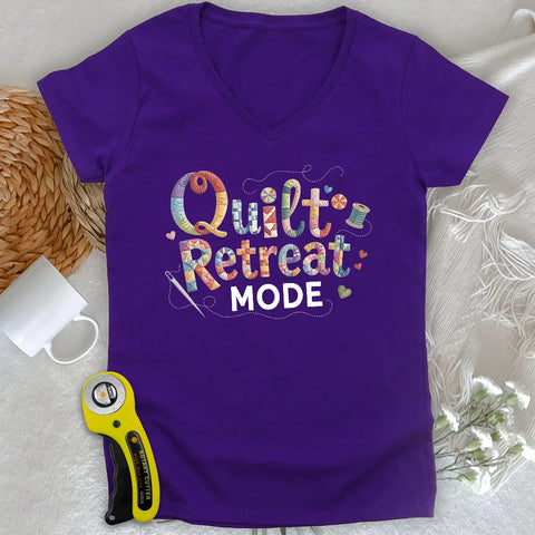 Modalità ritiro di quilting, scollo a V da donna