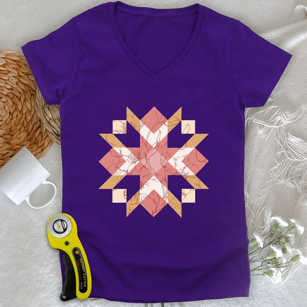 Chemisier Lady V-neck matelassé Botanica