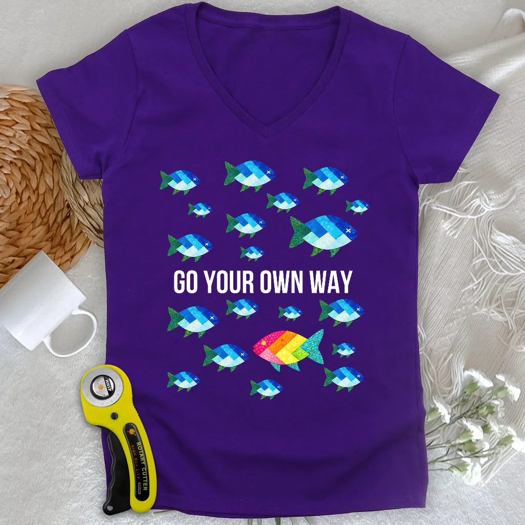Quilter Individuality Lady V-neck
