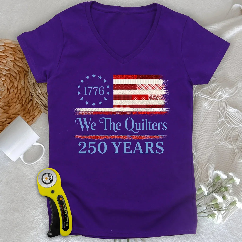 Quilters of Liberty Lady V-neck