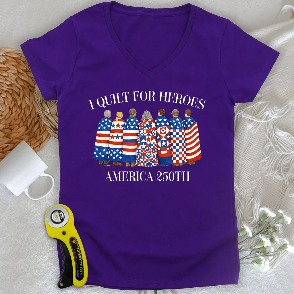 Quilts of Honor Femme Col en V