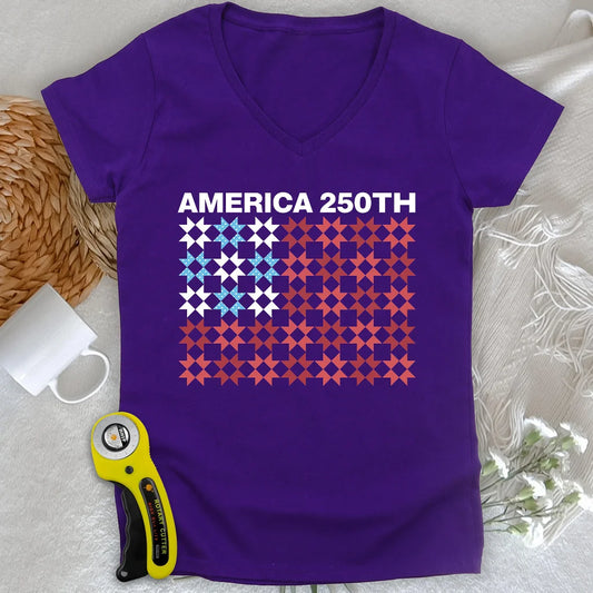 Quilted Tribute Lady V-neck