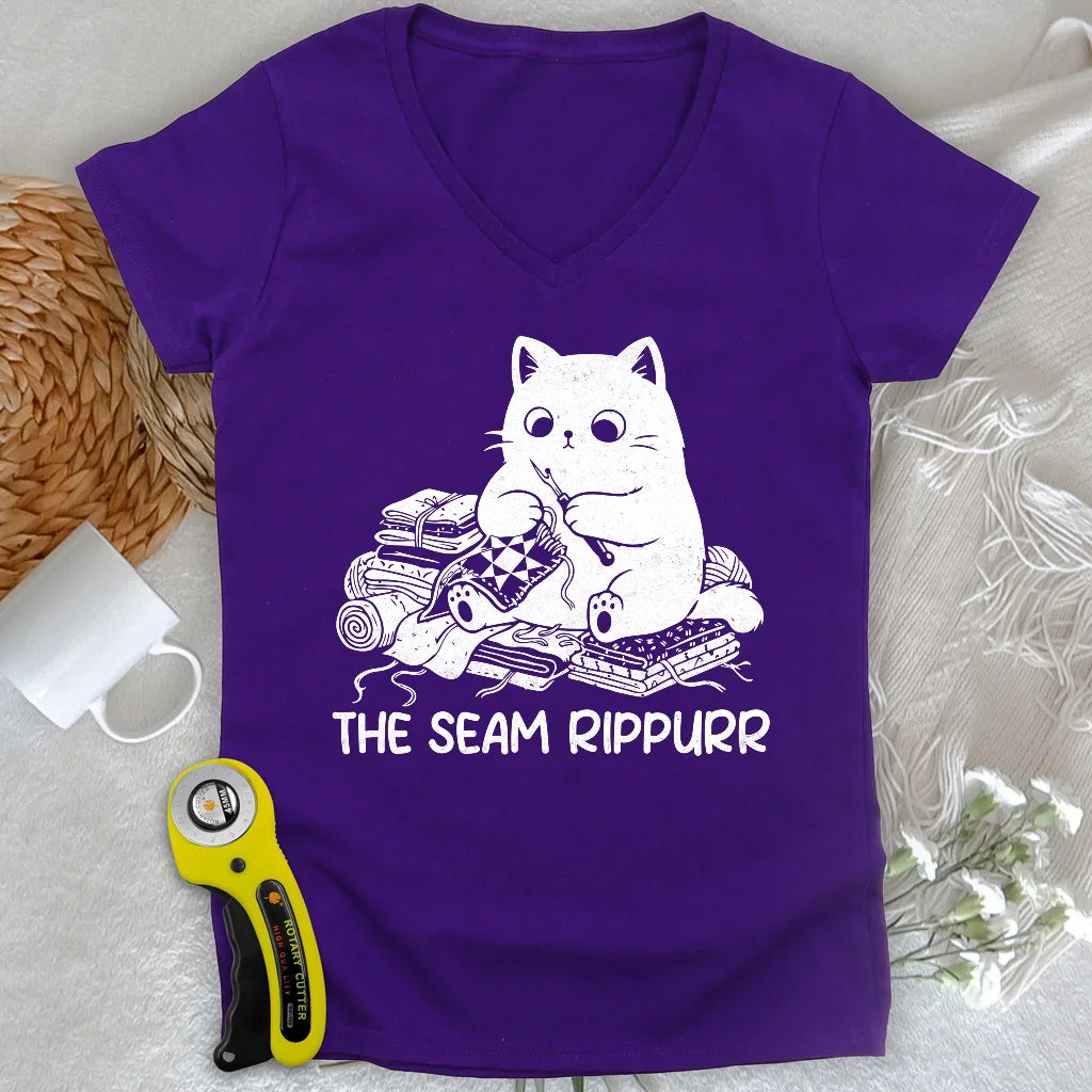 Seam Rippurrr Lady V-neck