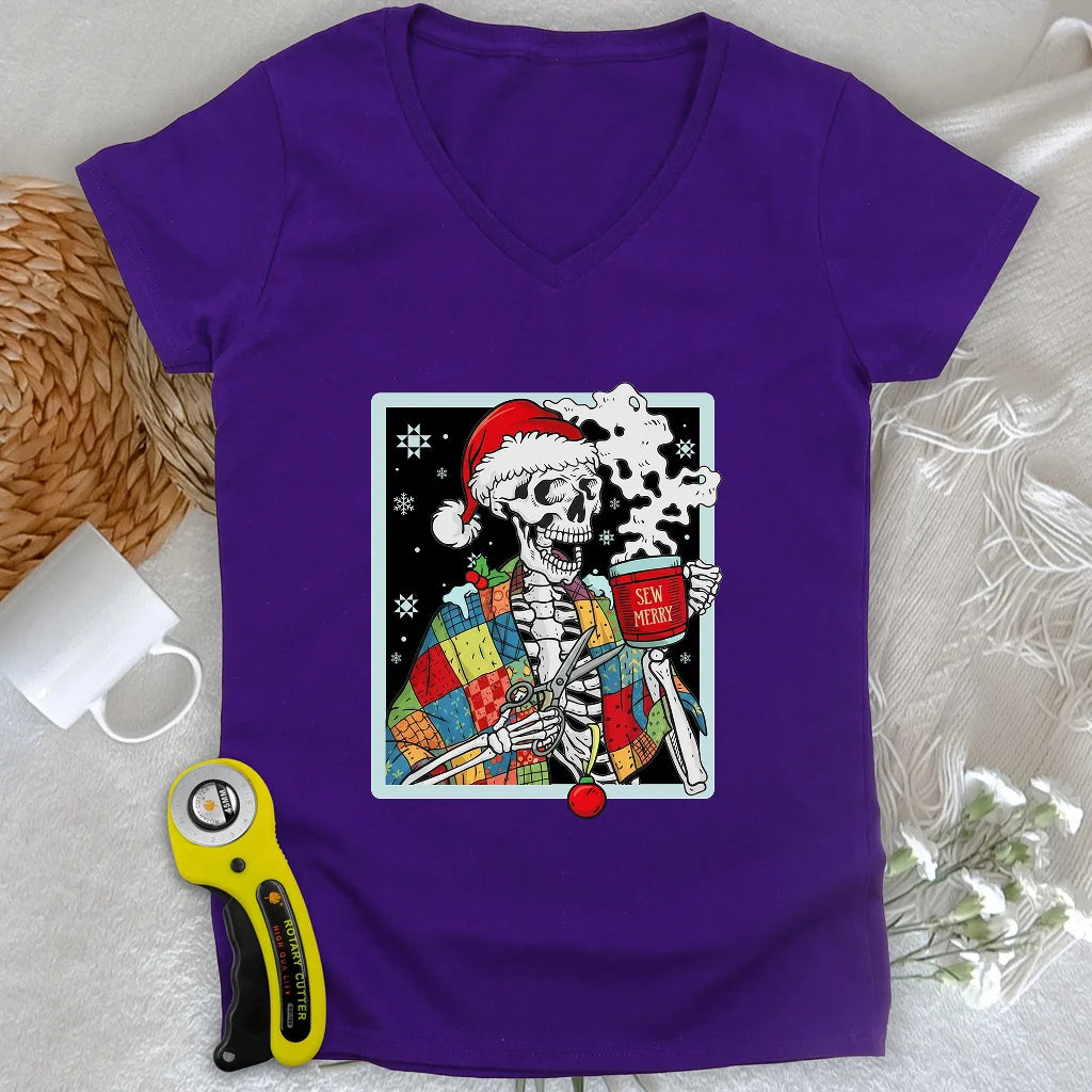 Sew Dead Lady V-neck