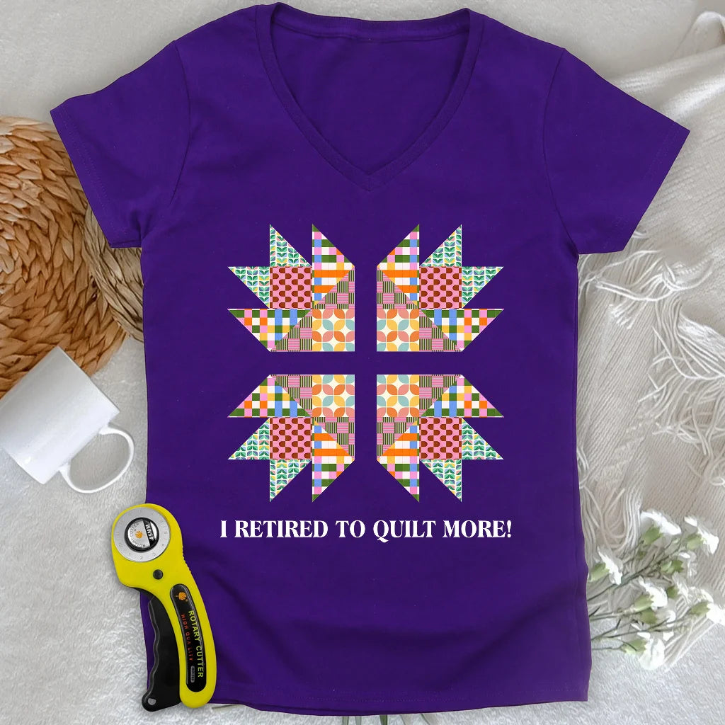 Sew Full-Time Lady V-neck