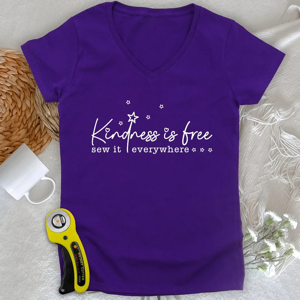 Sew Kindness Lady V-neck