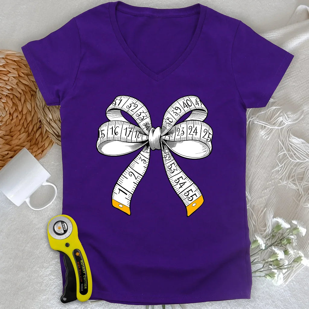 Tailor’s Bow Lady V-neck