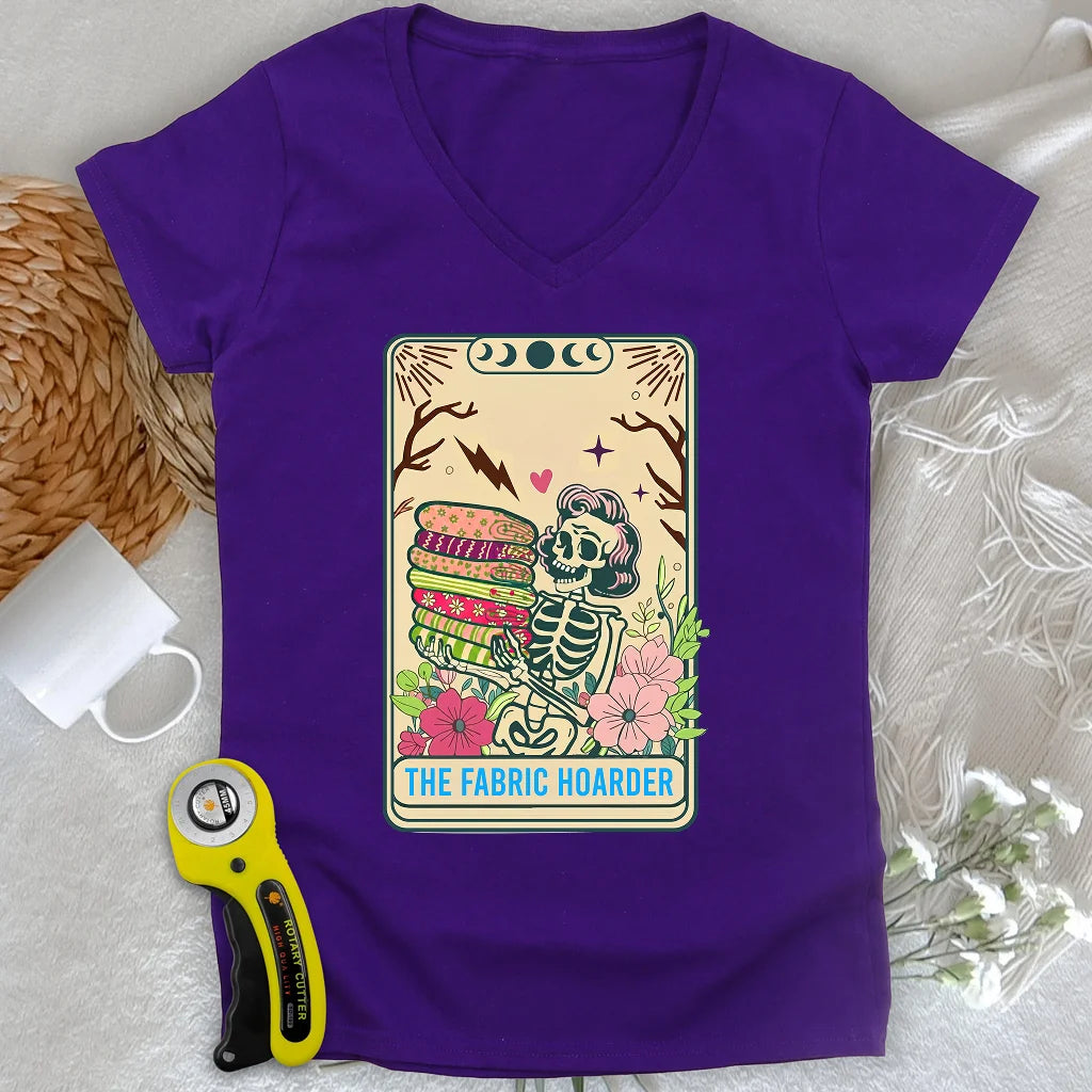 The Fabric Hoarder Lady V-neck